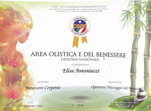 Diploma Nazionale - Area Olistica e del Benessere