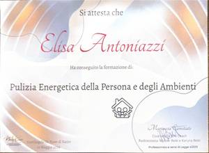 Attestato Pulizia Energetica della Persona e degli Ambienti
